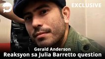 Reaksyon ni Gerald Anderson sa tanong tungkol kay Julia Barretto | PEP Exclusive