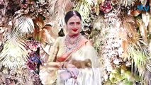 Evergreen Rekha Looks Damn Gorgeous at Armaan Jain Wedding Reception | Boldsky