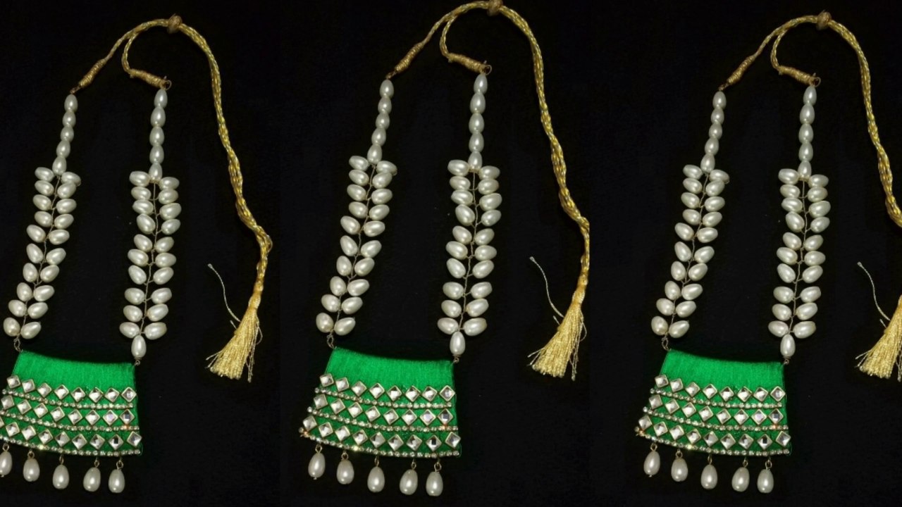 How to make silk thread necklace | Silk thread jewellery making #preeticreationsdda