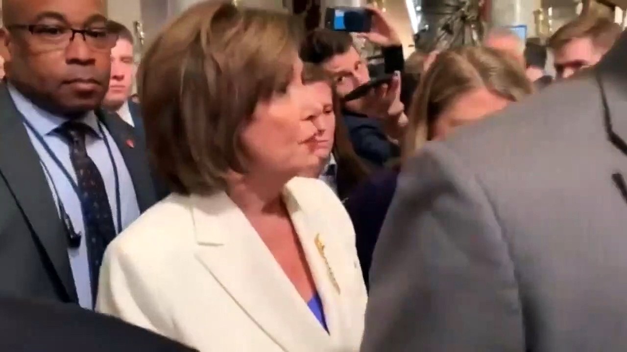 Nancy Pelosi says ripping up Trump's speech was 'courteous'