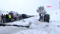 Erzurum halk otobüsü yan yattı, 1 ölü çok sayıda yaralı-2