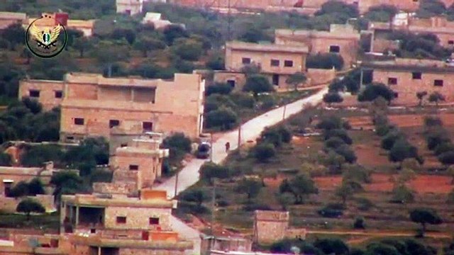 تدمير سيارة مثبت عليها مدفع رشاش عيار 23مم لميليشيا أسد على محور كفروما بريف إدلب