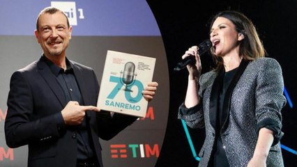 'Non è così', Laura Pausini piccata dalla frase di Amadeus: la 'bugia' detta durante Sanremo