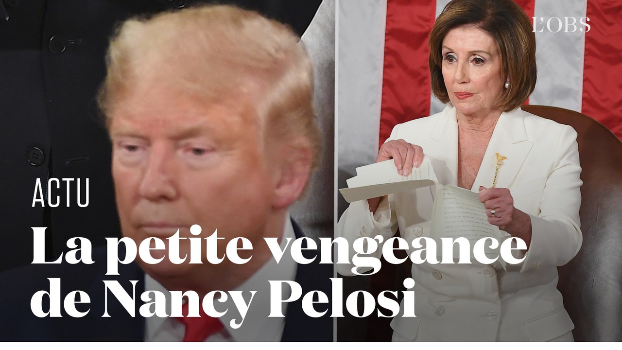 Nancy Pelosi déchire le discours de Donald Trump sur l'état de l'Union