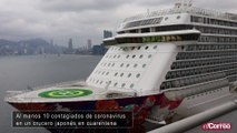 Al menos 10 contagiados de coronavirus en un crucero japonés en cuarentena