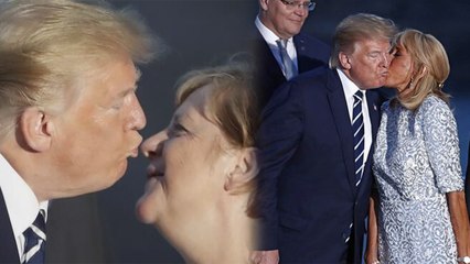 Donald Trump'tan ilginç öpücük