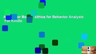 About For Books  Ethics for Behavior Analysts  For Kindle