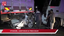 Yakıtı bitip kamyonla çekilen otomobile, TIR çarptı: 3 ölü, 2 yaralı