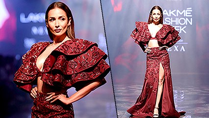 Malaika Arora Walks The Ramp At Lakme Fashion Week 2019