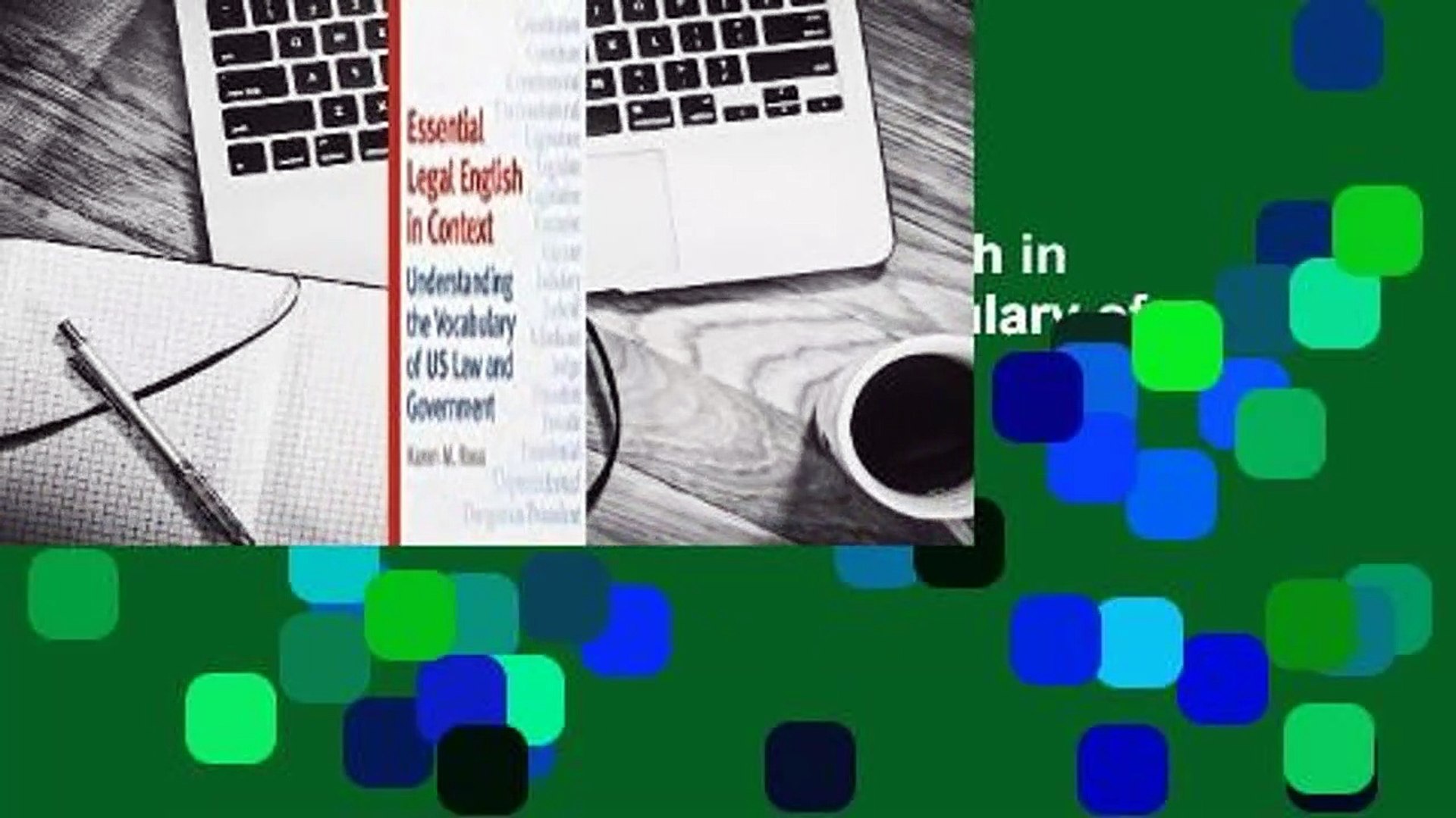 Full E-book  Essential Legal English in Context: Understanding the Vocabulary of Us Law and