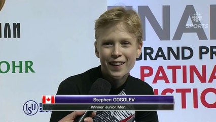 Stephen Gogolev 2018-19 Junior Grand Prix Final winner's interview