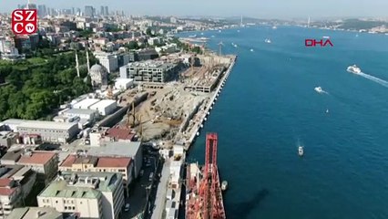 Galataport projesinde son durum havadan görüntülendi