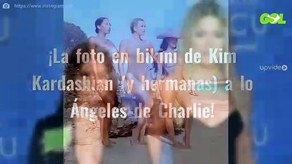 ¡La foto en bikini de Kim Kardashian (y hermanas) a lo Ángeles de Charlie!