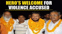 Bulandshahr accused, released on bail, get Hero's welcome