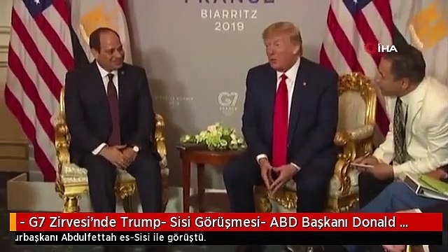 - G7 Zirvesi'nde Trump- Sisi Görüşmesi- ABD Başkanı Donald Trump: - İran'la Yeni Bir Nükleer...