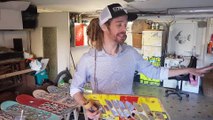 Seichamps : Florent Baraban  fait des lunettes et des montres avec des skateboards