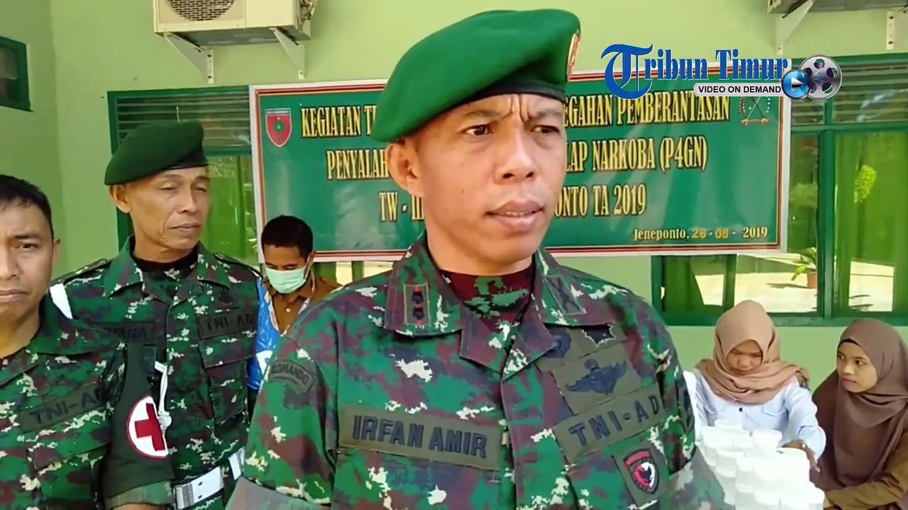 Cegah Peredaran Narkoba, 120 Parajurit TNI Kodim 1425 Jeneponto Lakukan Tes Urine