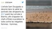 G7 à Biarritz : Des messages éphémères sur le sable interpellent les passants