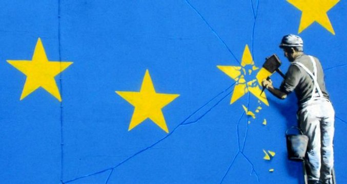 Banksy'e ait Brexit duvar resmi bir gecede ortadan kayboldu