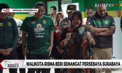 Descargar video: Tri Rismaharini Beri Semangat Pemain Persebaya Surabaya