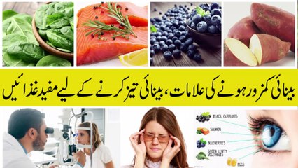 Improve Eyesight With Foods || Nazar ki Kamzori ka ilaj || نظر کی کمزوری سے چھٹکارہ