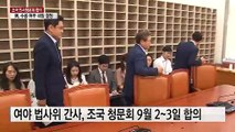 조국 이틀 인사청문회 합의...與 지도부, 수용 여부 내일 결정 / YTN