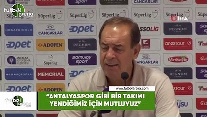 Yücel İldiz: "Antalyaspor gibi zor bir takımı yendiğimiz için mutluyuz"