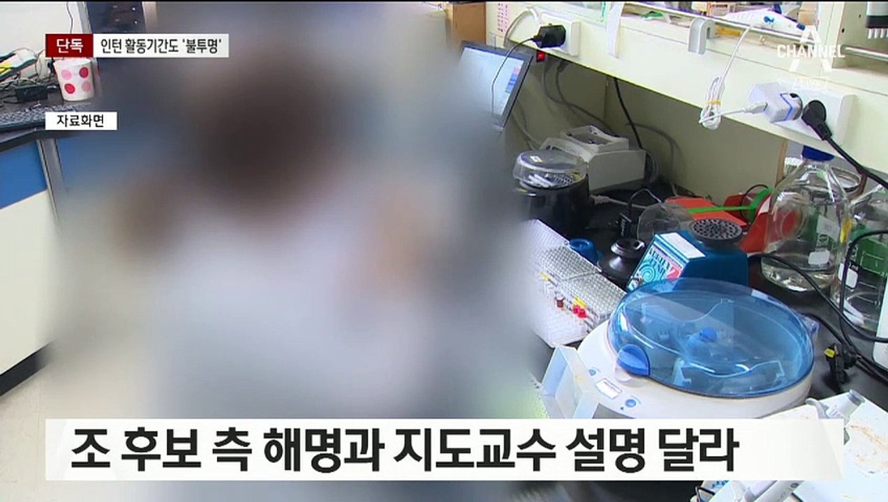 [단독]조국 딸, 5개월 간 인턴?…지도교수 “2~3주 참여”