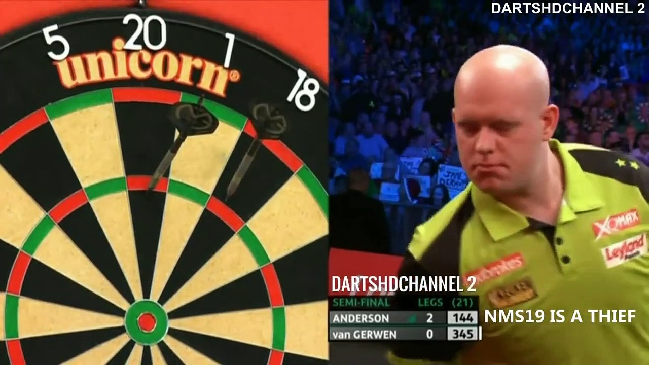 van Gerwen vs Anderson  Semi Final  Players Championship Finals 2018