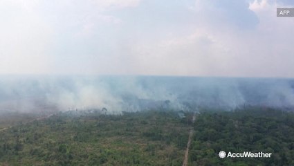 Smoke rises over the Amazon as new wildfires spark