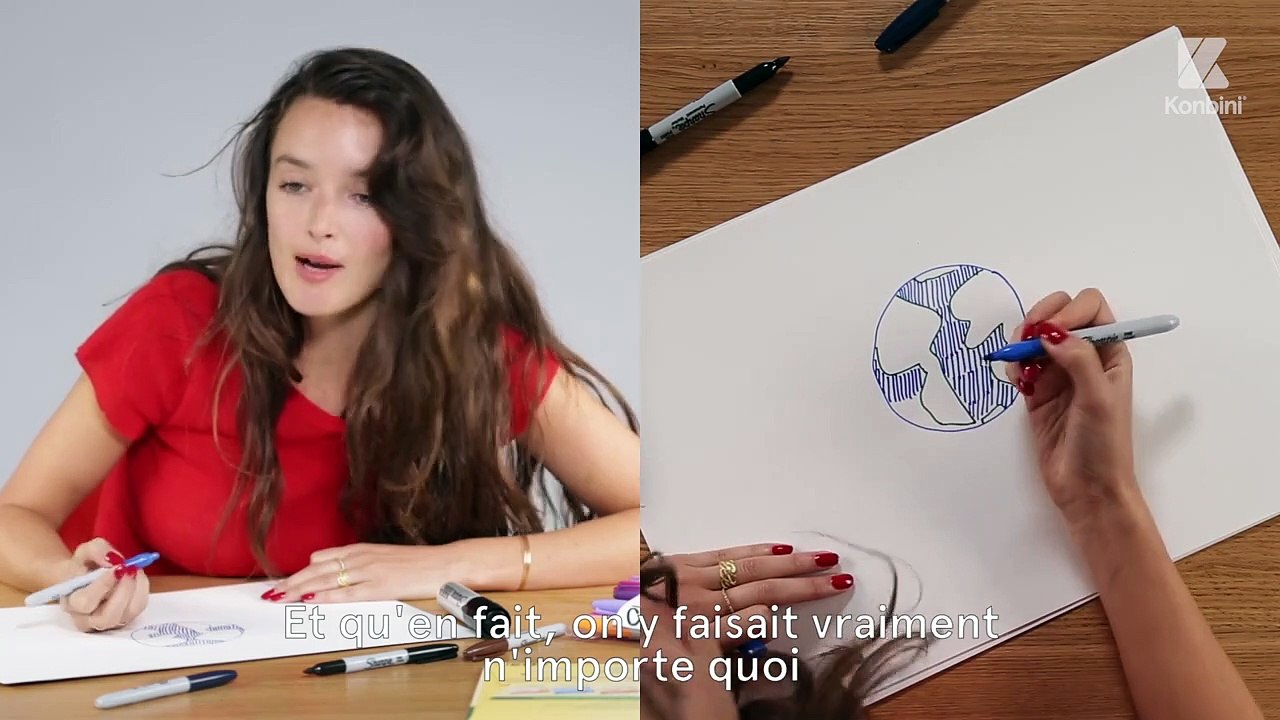 [Papier Crayon] Charlotte Le Bon répond à nos questions en dessin ✏️  "Quel personnage aimerais-tu jouer ? A quoi ressemble le monstre de ton pire cauchemar ?"