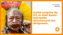 Invité surprise du G7, le chef Raoni lance un message puissant