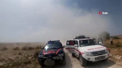 Rally aracı yarışta devrildi, yaralı sürücü helikopter ambulansla Konya'ya getirildi