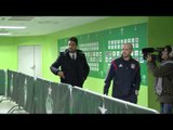 ASSE - OL : arrivée des joueurs de Lyon dans Geoffroy Guichard