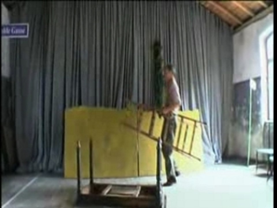 Theaterprobe bei Rochus Schneider, Volxtheater