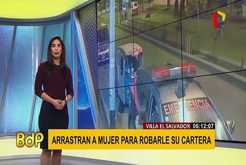 VES: ladrón en mototaxi arrastra a mujer para robarle su cartera