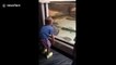 Little boy chooses a sting ray as his dance partner