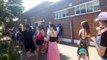 Huge queues at London lido during bank holiday heatwave