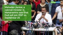 Sanjay Dutt is not re-entering politics as claimed by a minister of the Rashtriya Samaj Paksha