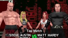 WWF No Mercy Invasion Mod Matches Stone Cold Steve Austin & Debra vs Matt Hardy & Lita