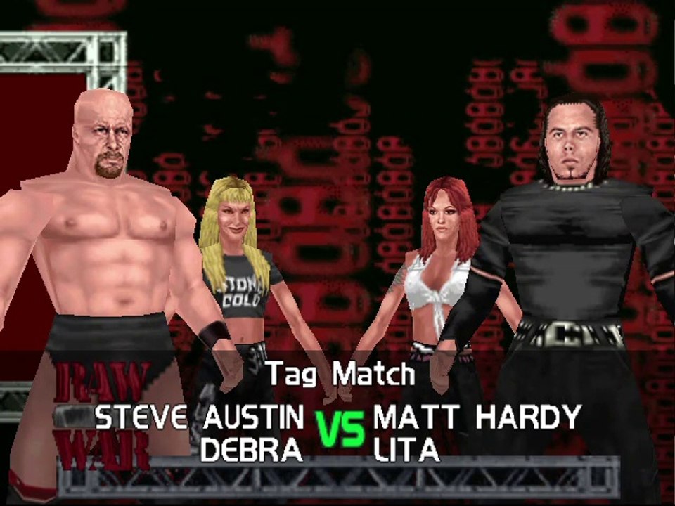 WWF No Mercy Invasion Mod Matches Stone Cold Steve Austin & Debra vs Matt Hardy & Lita