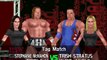 WWF No Mercy Invasion Mod Matches HHH & Stephanie Mcmahon vs Kurt Angle & Trish Stratus