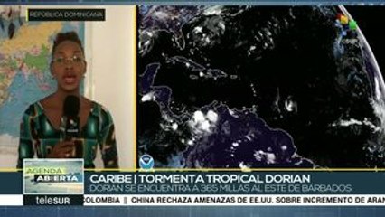 Avanza tormenta tropical Dorian; prevén que se convierta en huracán