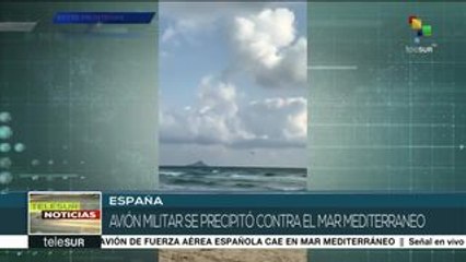 España: Buscan a piloto que sobrevive a desplome en Mediterráneo