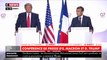 G7 : E. Macron et D. Trump affichent leur entente