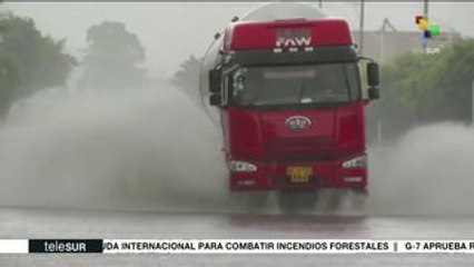 China emite alerta amarilla por tifón Bailu 🌪️