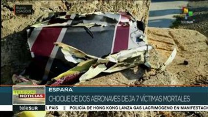 España: choque entre aeronaves deja 7 muertos en Mallorca