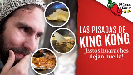 Asi son los ricos y gigantes huaraches de King Kong