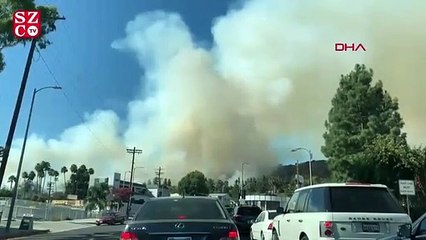 Kaliforniya’daki yangının dumanları Los Angeles’ın üzerini kapladı