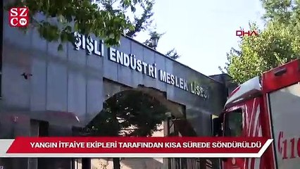 Şişli’de okul yangını!